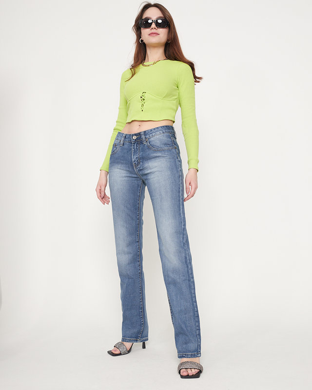Pantalon denim classique femme - Vêtements