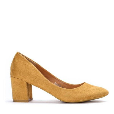 OUTLET Escarpins sur poteau de couleur moutarde Madisynn- Chaussures