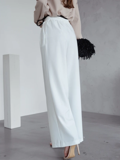 Pantalons larges Royalfashion pour femmes avec pli