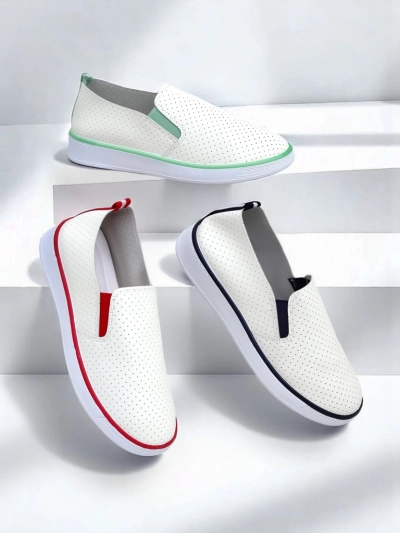 Royalfashion Chaussures à enfiler perforées pour femmes Kassias