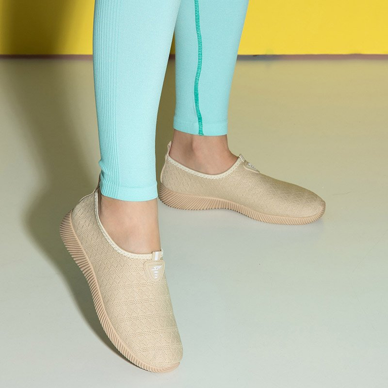 Baskets à enfiler Smegin beiges pour femmes - Footwear