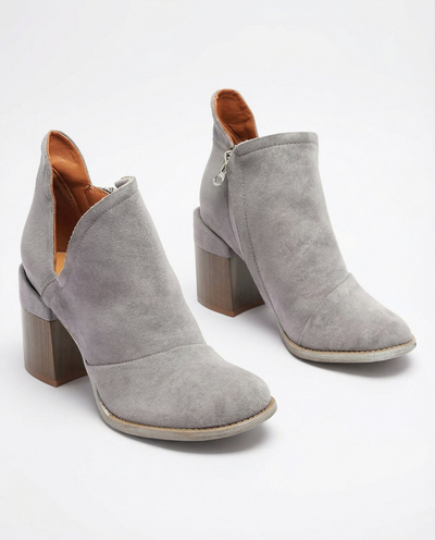 Bottines femme gris clair avec découpes Cintura - Footwear