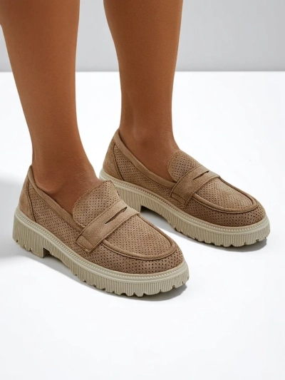 Royalfashion Mocassins en éco-suède pour femmes Dunes