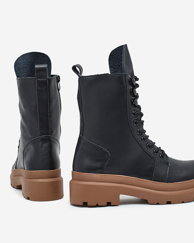 Royalfashion Bottes bagger pour femmes en cuir écologique Vederme