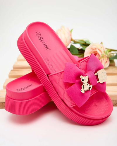 Royalfashion Tongs Lemini Bow pour femme