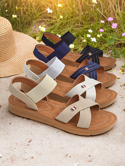 Royalfashion Sandales élastiques pour femmes Zerefis