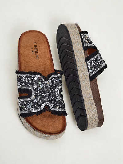 Royalfashion Chaussons pour femmes avec décorations Candy Candy