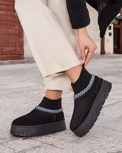 Royalfashion Chaussures de neige courtes pour femmes à la manière de Nananna