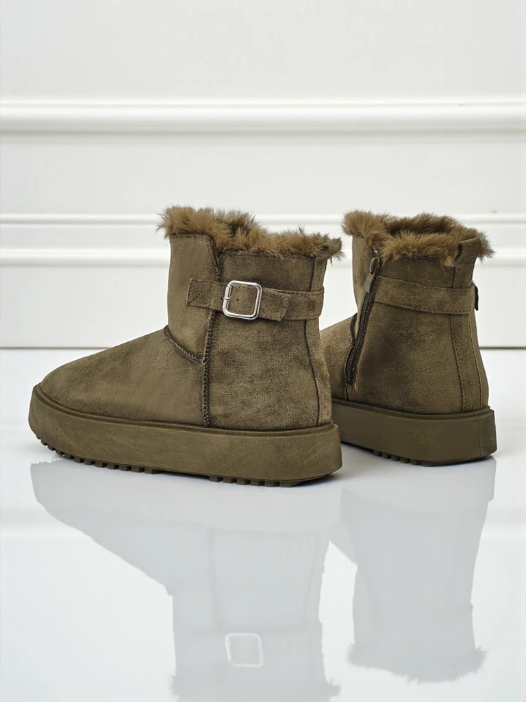 Royalfashion Bottes courtes de style bottes de neige pour femmes Aurelia Classico