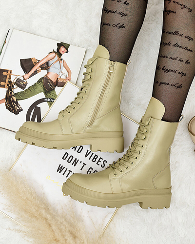 Royalfashion Bottes bagger pour femmes en cuir écologique Vederme