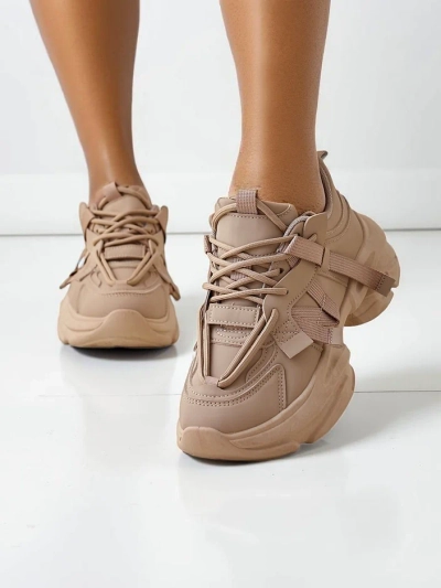 Royalfashion Baskets de sport à plateforme pour femmes Rensis