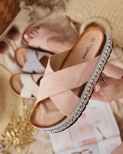 Royalfashion Tongs femme sur semelle plate Tomlla