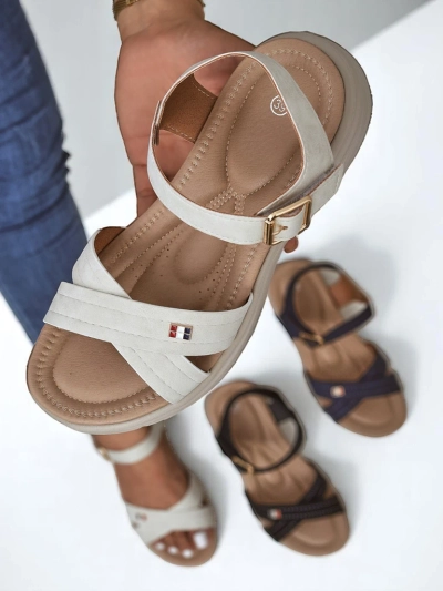 Royalfashion Sandales plates pour femmes Nirras