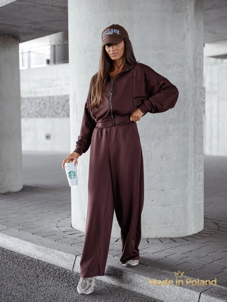 Ensemble de survêtement en viscose pour femmes Long Waves