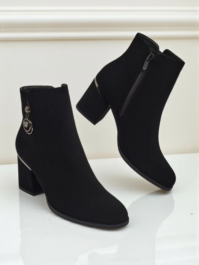 Bottines pour femmes mates à talons épais Vioi