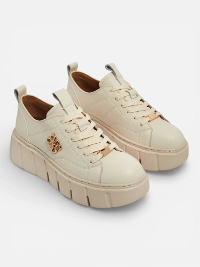 Sneakers de sport pour femmes en cuir naturel Sacerr