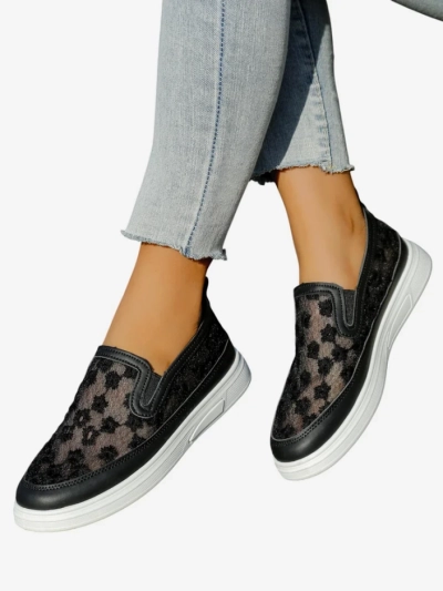 Mocassins en mesh Royalfashion pour femmes avec fleurs Emzos