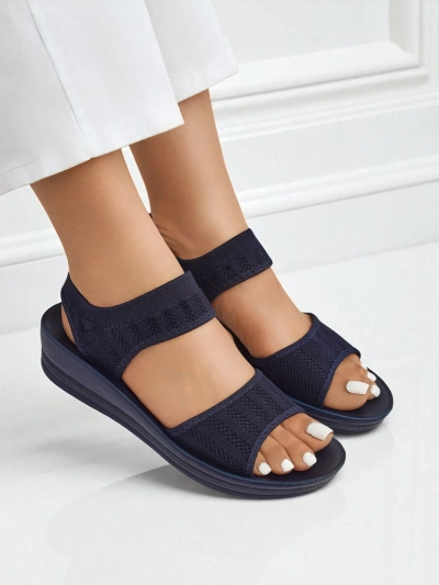 Royalfashion Sandales pour femmes à semelle épaisse Viva Flex II