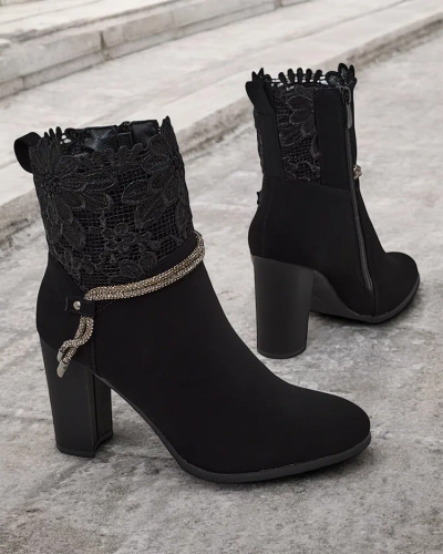 Royalfashion Bottes à talon aiguille Ercce pour femmes