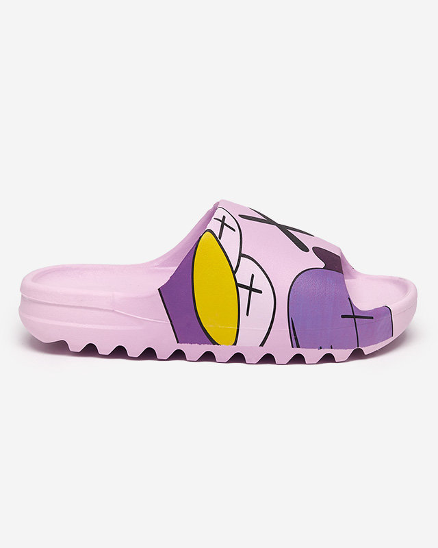 OUTLET Pantoufles violettes pour femmes Elmino - Footwear