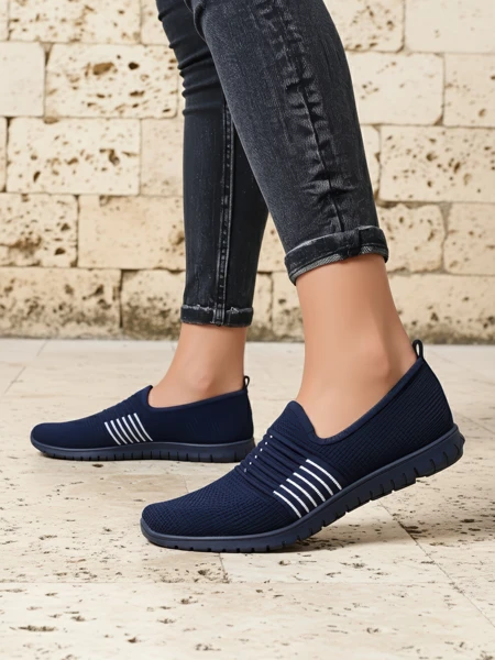 Royalfashion Chaussures de sport à enfiler pour femmes Ollabes