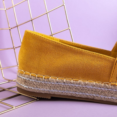 Espadrilles femme moutarde à coques Amidoz - Chaussures