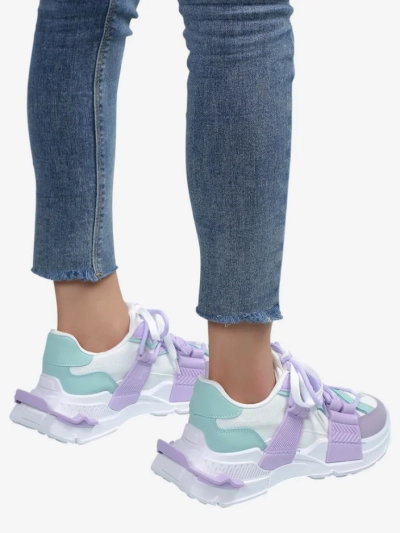 Royalfashion Baskets de sport pour femmes avec inserts en caoutchouc Bubble