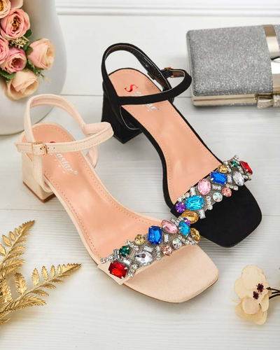 Royalfashion Sandales pour femmes sur tige avec cristaux Osdar