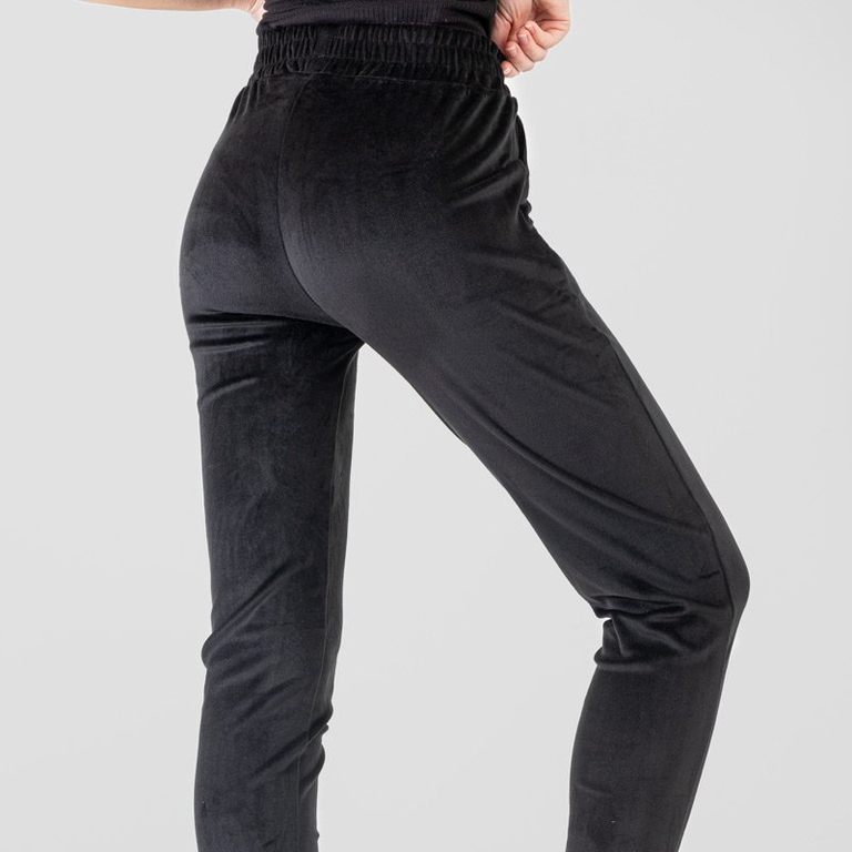 Pantalon de jogging femme noir avec inscription - Vêtements