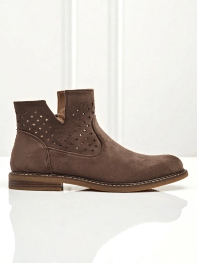 Bottines pour femmes en cuir naturel Rito