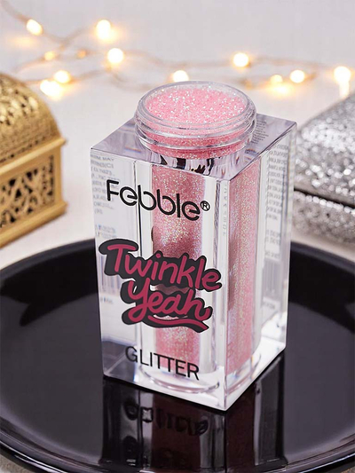 Paillettes scintillantes pour le visage et le corps, rose clair