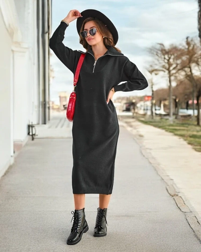 Robe-pull longue femme Royalfashion