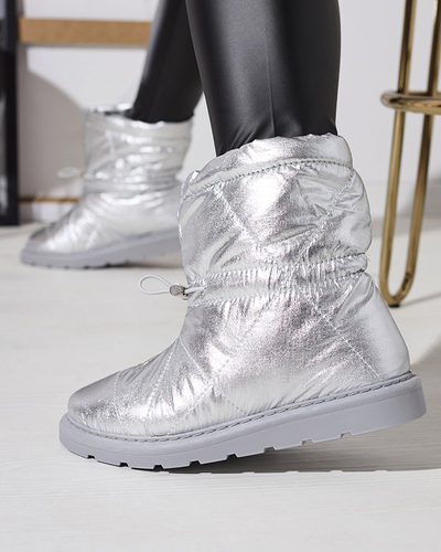 Silver bottes isolées pour femmes a'la bottes de neige Kaliolen - Footwear