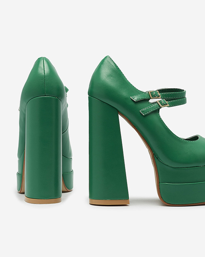 Vert escarpins à talons hauts pour femmes Edisa - Chaussures