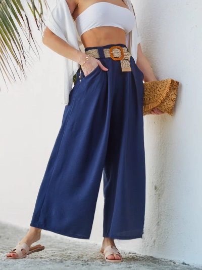 Pantalons larges en viscose Royalfashion pour femmes