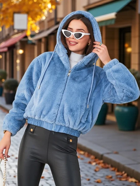 Veste en fausse fourrure pour femmes Royalfashion