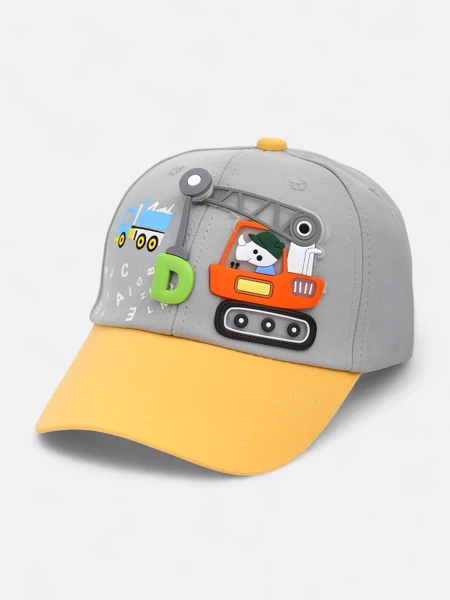 Royalfashion Casquette Enfant avec Visière et Patch Excavatrice Max-Ben