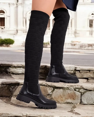 Royalfashion Bottines à enfiler pour femmes Aruni
