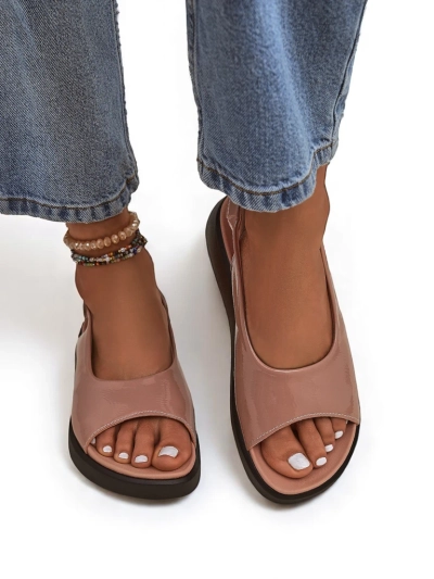 Royalfashion Sandales pour femmes à semelle épaisse Luna Shines