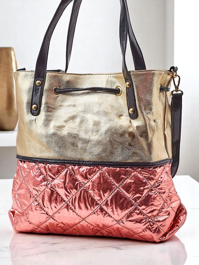 Royalfashion Grand sac à main pour femmes Golden Luxe Shopper