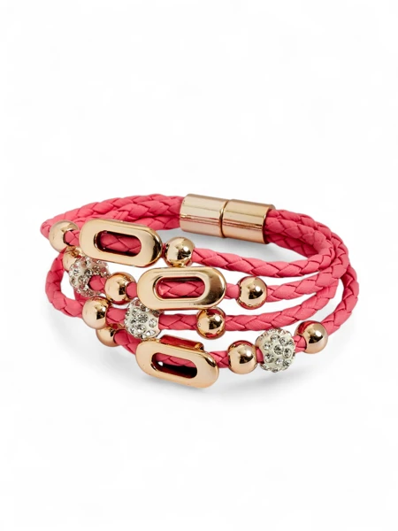 Bracelet pour femmes avec perles et zircons