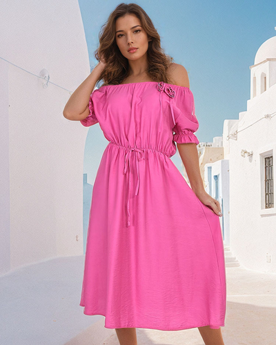 Royalfashion Robe midi pour femme a'la hiszpanka