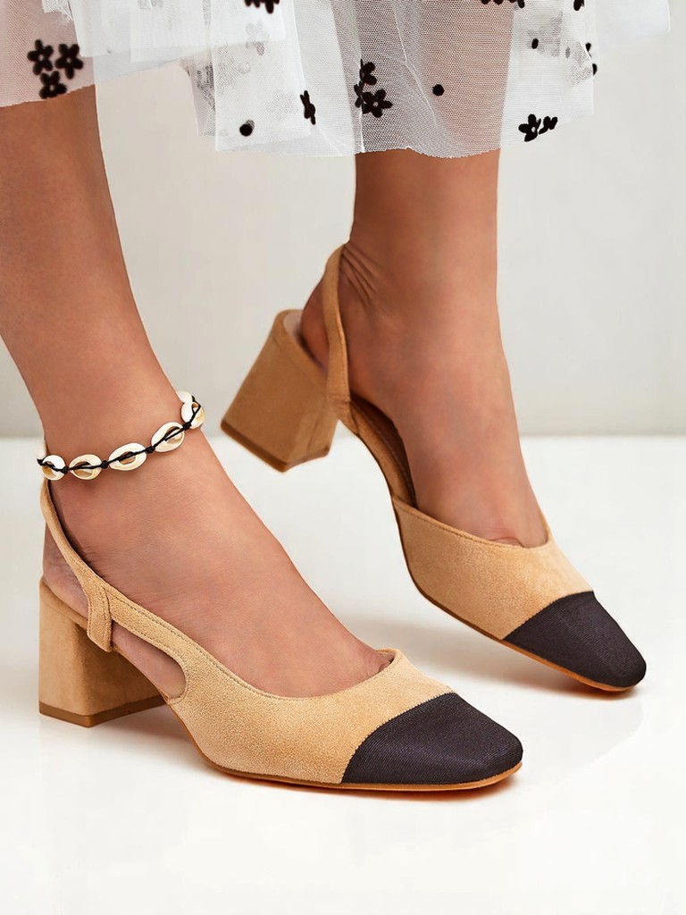 Royalfashion Escarpins élégants à talon bas pour femmes Eleganzo