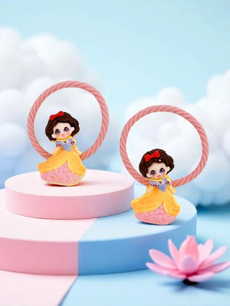 Élastiques à cheveux avec un motif de princesse