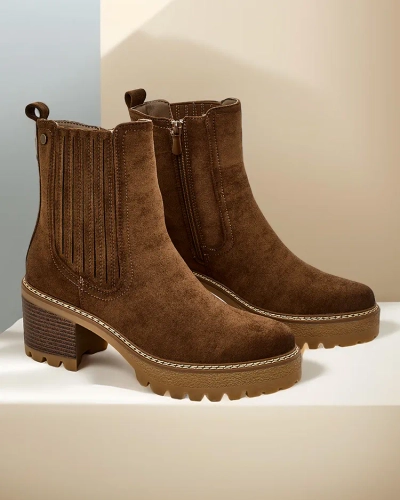 Royalfashion Bottines pour femmes en éco-suède sur un pilier Segiag