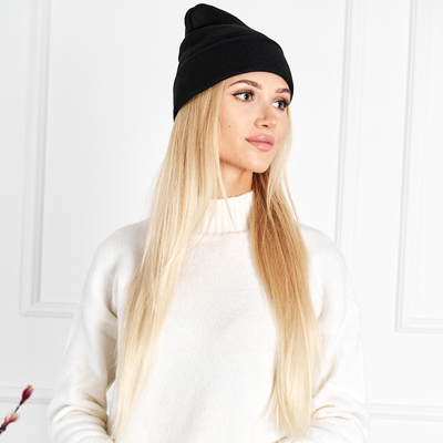 Bonnet double épaisseur femme noir - Accessoires