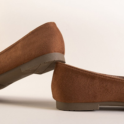 OUTLET Mocassins femme marron clair à franges Sira - Chaussures