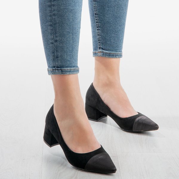 Escarpins noirs sur la tige basse Massikina - Chaussures 1