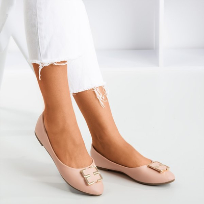Ballerines roses pour femmes avec un ornement sur la pointe Rionach - Footwear