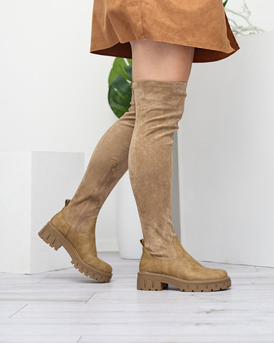 Cuissardes kaki pour femmes Liki - Footwear